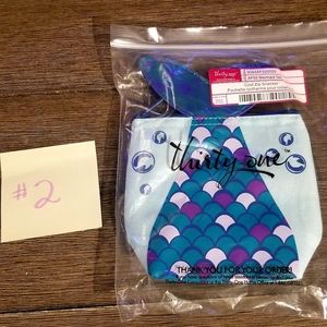 2/$20 Thirty-One Cool Zip Snacker Mermaid Tail